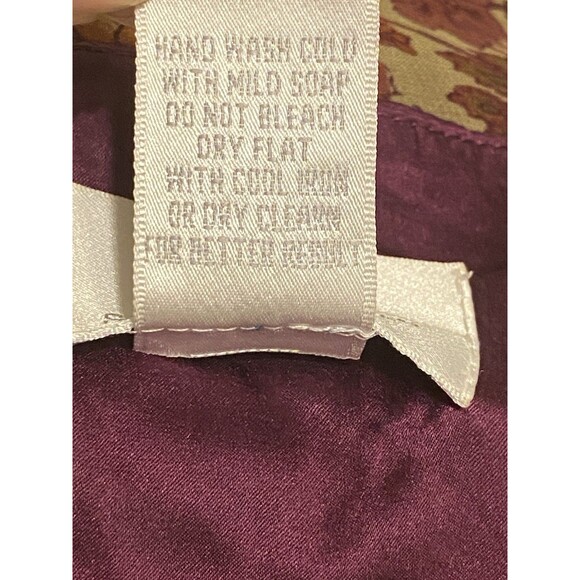 Soft Surroundings Maxi Silk Skirt Red Multi Floral Embroider Line Boho Fairy 14 - Picture 11 of 16